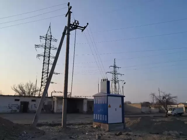 Установка столба, трансформатор, монтаж линий 380,6кВ,10кВ 1, farmo.tj