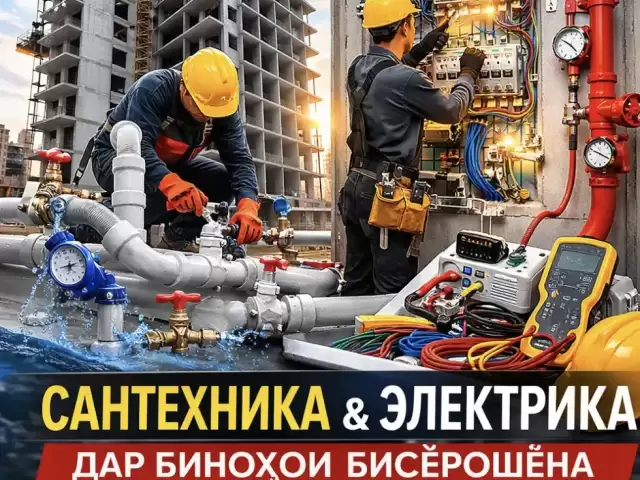 Монтаж сантехники и инженерных сетей в многоэтажных зданиях 1, farmo.tj