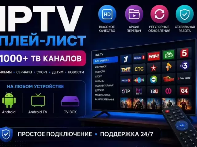 Установка iptv на smart tv телевизор и Android tv box 4k 1, farmo.tj