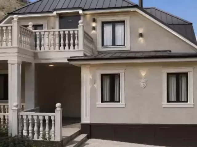 Услуги Фасад травертин 1, farmo.tj