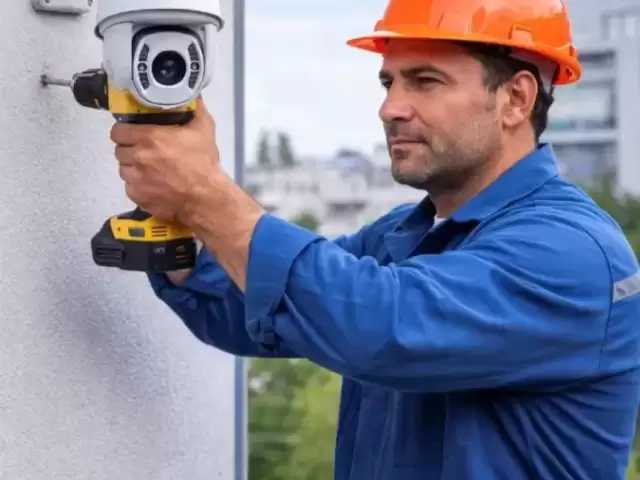 Установка камера видеонаблюдения 1, farmo.tj