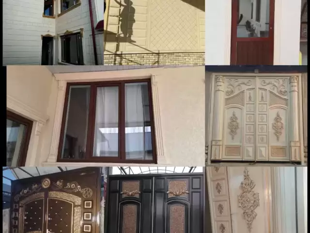 Дарвоза краска, фасад травертин 1, farmo.tj