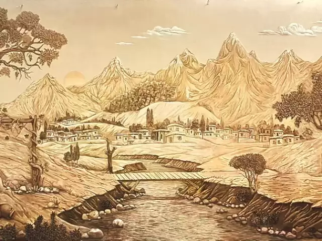 Барельеф на стене 1, farmo.tj