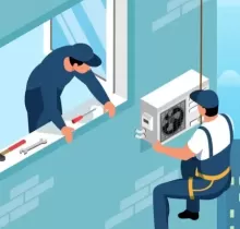 Установка кондиционеров монтаж трубок в Худжанд - Farmo.tj 