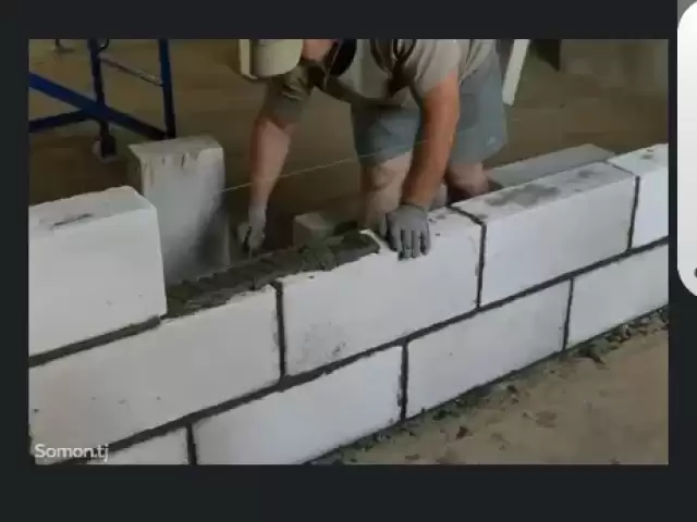 Услуги кладка газаблок 1, farmo.tj