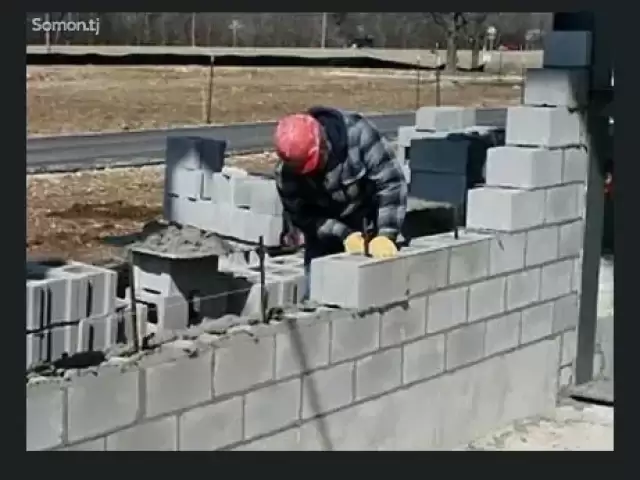 Услуги кладка газаблок 1, farmo.tj